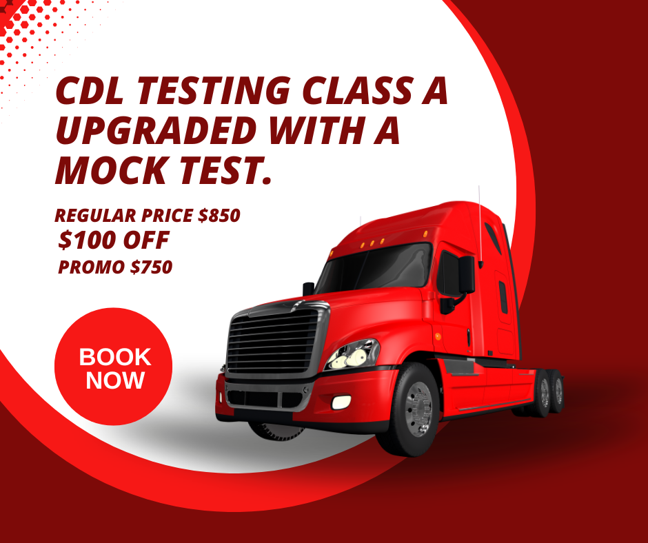 CDL Testing Class A Upgraded with a mock test.