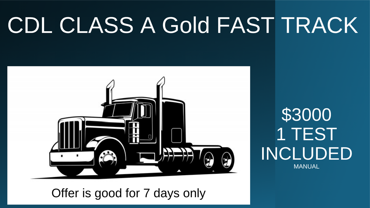 1. Class A CDL Training Fast Track
